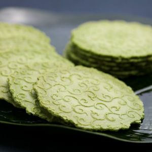 宇治抹茶せんべい うす葉みどり 24枚入 § 煎餅 焼菓子 お土産 090209