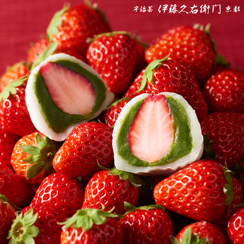いちご抹茶だいふく 6個入 § 【季節限定】【数量限定】 フルーツ 大福 