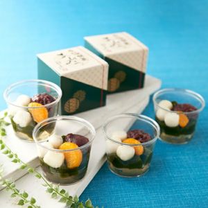 【冷凍】宇治抹茶あんみつ 6個入【送料込み】【他商品との同梱不可】 § 化粧箱入 抹茶スイーツ 抹茶スイーツの世界 093352-014y20 S99090981 090981