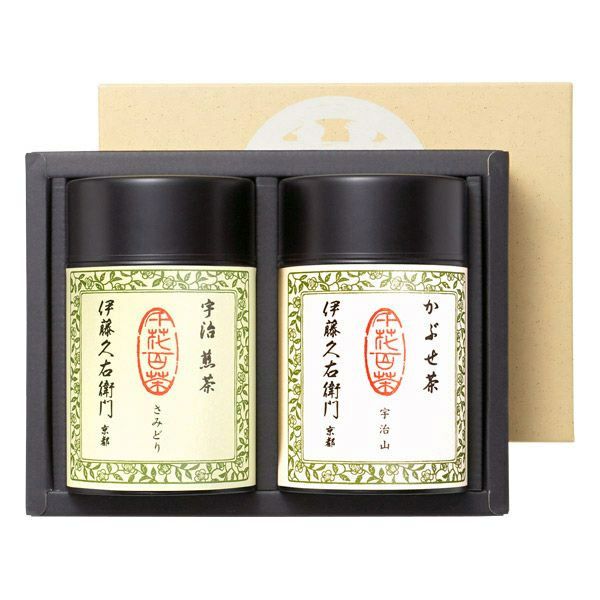 宇治煎茶・かぶせ茶 缶入セット 化粧箱入 C-31