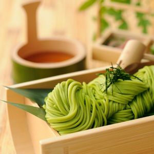 宇治抹茶そば 200g袋入 2人前【翌日お届け可】 § 蕎麦 ソバ 単品 乾麺 茶房で人気 094784