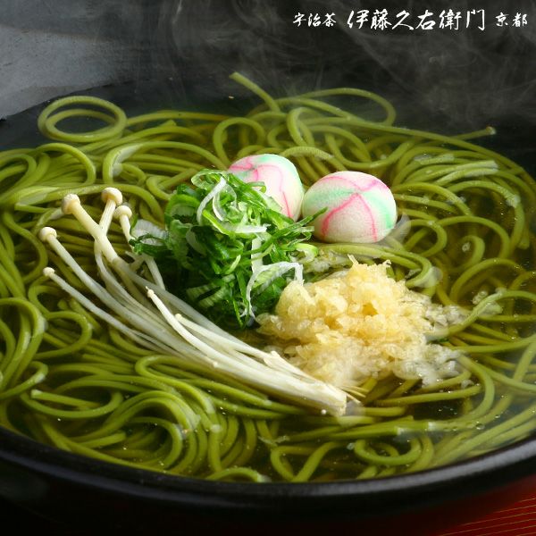 T-2】宇治抹茶そば2人前×3袋・めんつゆ6袋セット【翌日お届け可