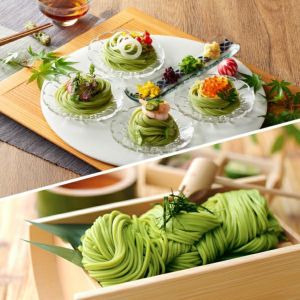 【SIT-3】宇治抹茶そば2人前×3袋・抹茶そうめん2人前×3袋・めんつゆ6袋セット【送料込み】 § 蕎麦 素麺 ソーメン 乾麺 三輪素麺 ギフト 京風 季節限定 090513