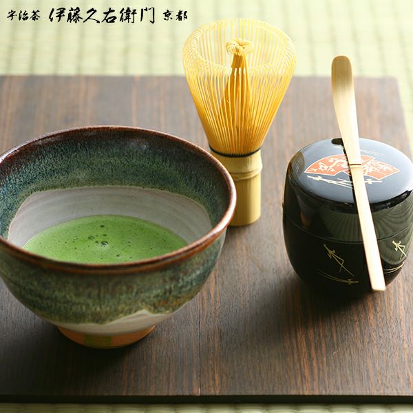 宇治抹茶。伊藤久右衛門京都…碾上、清寿の森セット 宇治抹茶 清寿の森 粉末 20g缶入 § せいじゅのもり セレモニアル